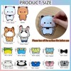 16PCS Bubuuu and Duduuu Acrylic Fridge Magnets, Detachable Magnetic Dress