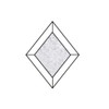 4" x 7" Glue Chip Diamond Bevel - Box of