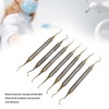7 Pieces Teeth Plaque Remover Kit Multiple Shapes Metal Cleaning