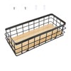 Gatuida 1Set Iron Basket for Organization Wrought Iron Storage Basket
