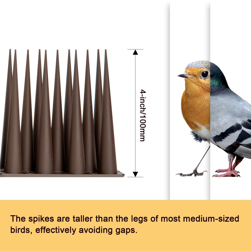 OFFO Bird Spikes Pigeon Outdoor Spikes for Cat Keep Birds