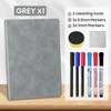 Whiteboard A5 Grey Small Whiteboard Notebook Mini Desk Whiteboard with