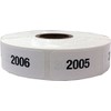White with Black 2001-3000 Consecutive Number Stickers,19 mm x 38