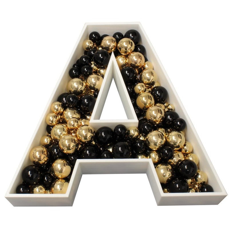 Number 4 Reusable Plastic Letter Charcuterie Board Box, Letter Food