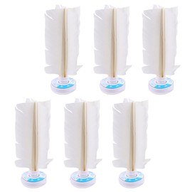 Garneck Colourful Shuttlecock Football 6 Pieces Chinese Jianzi Ball Kids Toy for Competition Adults Outdoor Sports Fitness Exercise White