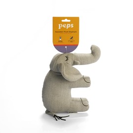 Peps Plush Elephant Toy – Cozy Fabric with Built-in Squeaker for Pets