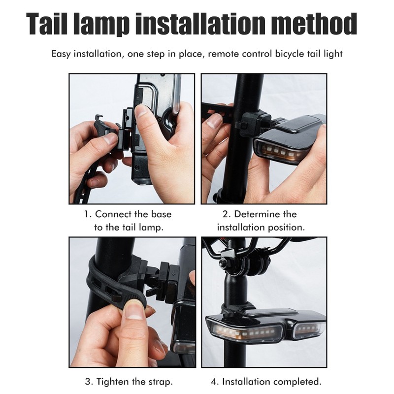 Bike Tail Light Rechargeable Waterproof Ultra Bright 20 LEDs Rear
