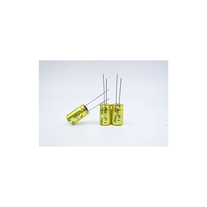 1uF 100V Capacitor,10 PCS 10mm x 17mm Non-Polarized BP Electrolytic