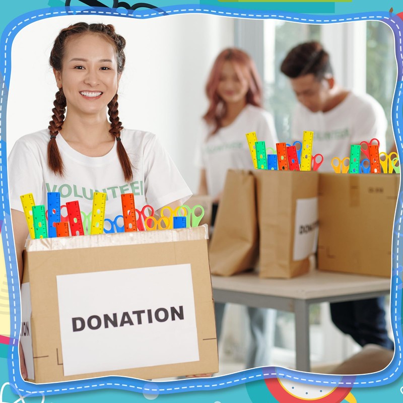 MotiMind 120 Pcs School Supplies Bulk with 60 Pcs Safety