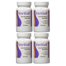 Equitab Vertisil Vertigohelp to Relieve Vertigo Symptoms Including Dizziness and Nausea Control Pack 4