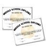 Middle School Diploma Graduation Certificate | 100 pk 8.5 x