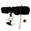 4/4 Acoustic Violin,Handmade Solid Wood Violin Starter Beginners Kit with