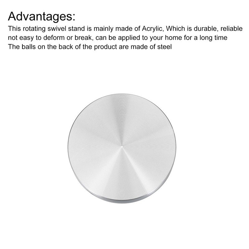 MECCANIXITY 1.2inch Rotating Swivel Stand with Steel Ball Bearings Annular