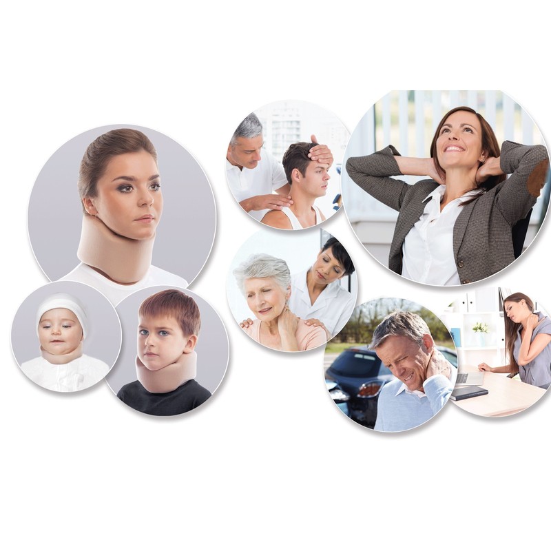 TOROS-GROUP Ergonomic Cervical Collar/Neck Support Brace / 100% - Cotton