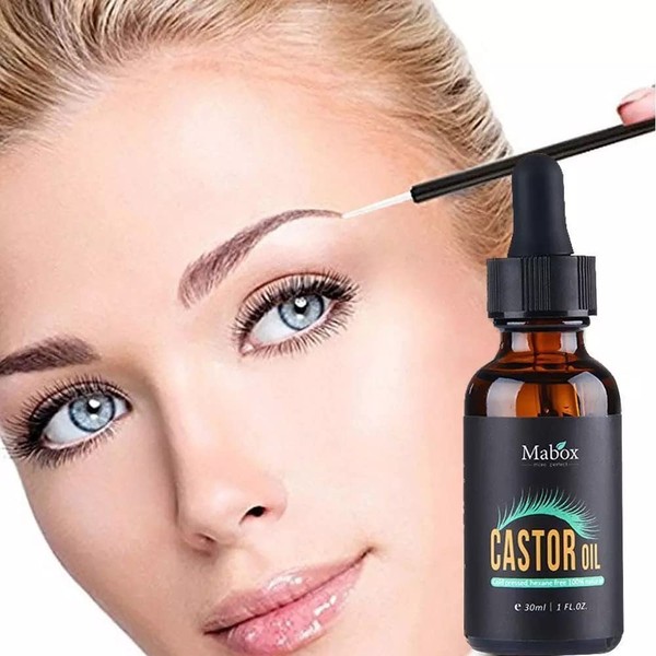 Aceite de Ricino tratamiento Pestañas Cejas o Volumen de Cabello