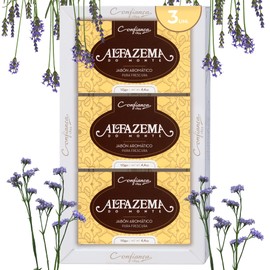 Lavender del Monte - Confiança 1894 | Natural Lavender Soap | Hand, Body and Face Soap | Soap with Natural Ingredients | Scented Soap | Pack of 3 Soaps x 125 g