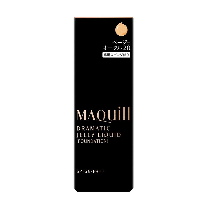 Maquillage Dramatic Jelly Liquid Foundation, Unscented Beige Ochre 20, 0.9