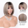 VIIYEESS Highlight Blonde Layered Bob Wigs for Women Medium Blonde