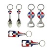 TSY TOOL 6 Pack Dominican Republic Country Metal Keychain, 6