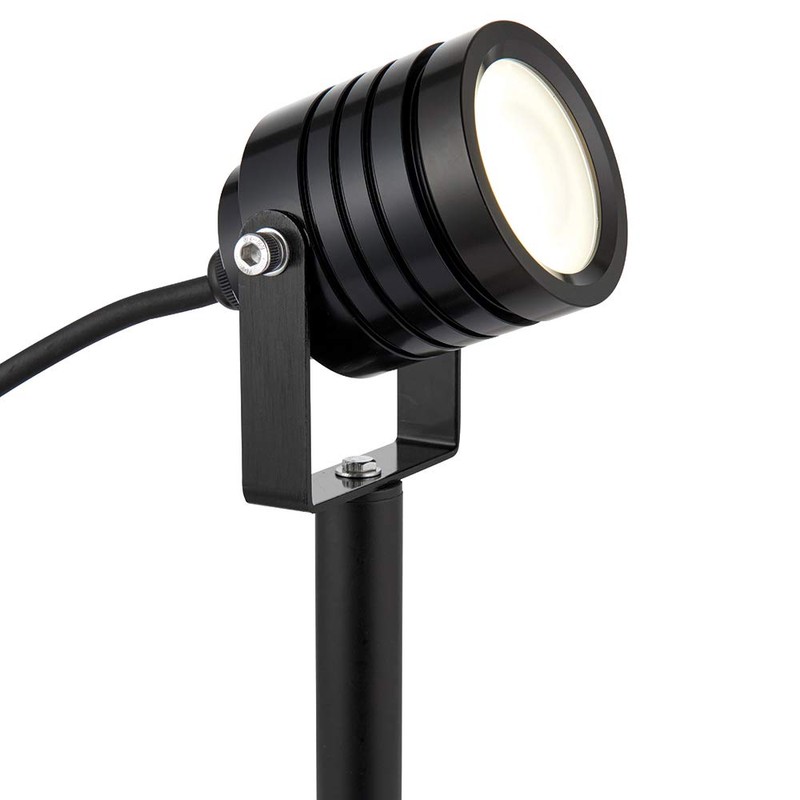 Saxby - Integrated LED 1 Light Outdoor Spike Light Black