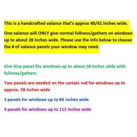 "Handmade" Cactus Southwestern Valance Desert Cacti Dry Garden Succulents Handmade Curtain