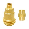 Joywayus Brass QCC1 Nut Propane Gas Fitting with 1/4" NPT