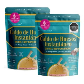 2 Pack Caldo De Huesos De Res En Polvo Zoma Tea De 240g                                                                                               