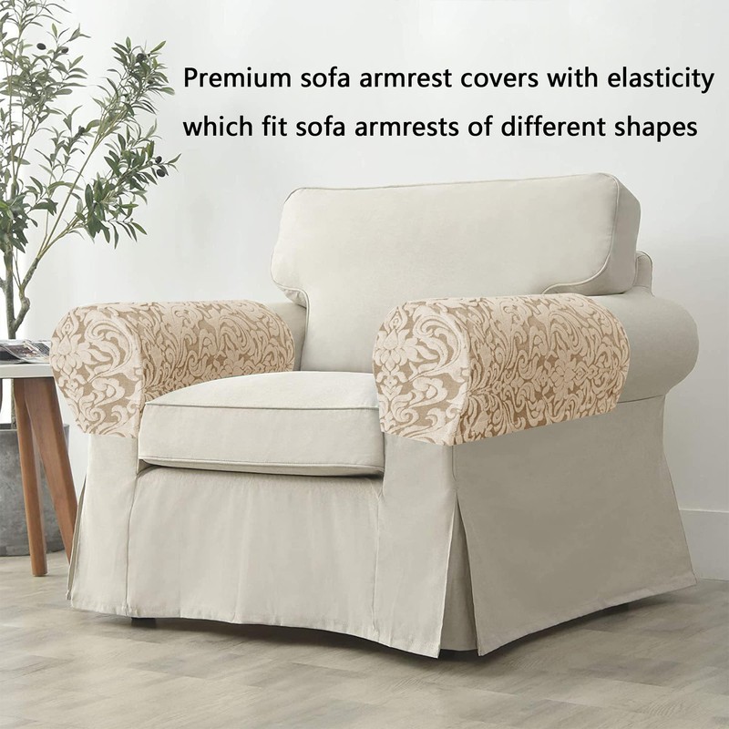 Kaket 2 PCS Sofa Armrest Covers, Armchair Covers for Arms,