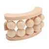 Wooden Massage Ball Roller with 10 Beads Deep Tissue Relief