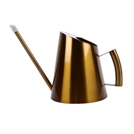 Stainless Steel Watering Can Vintage Nordic Style Long Spout Water Can for Succulent Bonsai Garden Flower 1.5L Capacity Gold