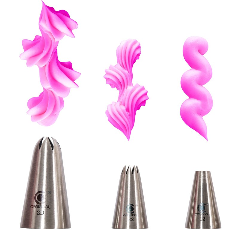 Cangool Piping bag with nozzles, piping nozzles set, baking accessories