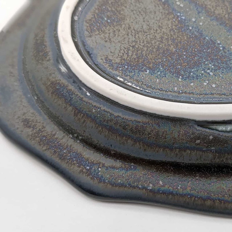 Utsuwa Roan 513-0020 Mino Ware Oval Plate, Approx. 9.8 x