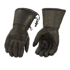 Men's Premium Leather Waterproof Gauntlet Gloves SH294 (X-Large)