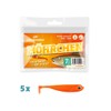Lieblingsköder, 5 Rubber Fish for Zander Fishing, 7.5 cm, Zander