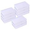 8-Piece Transparent Accessories Organizer - Square Mini Storage Box with