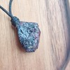VALHALLA Garnet Necklace Natural Stone Universal Pendant for Men and