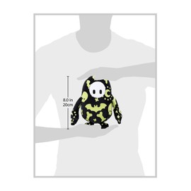 FALL GUYS Ultimate Knockout Small 8" Collectible Plush Toy - Glow in The Dark Spooky Doodles