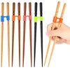 Tessco for you 5 Pairs Training Chopstick Helpers Reusable Chopsticks