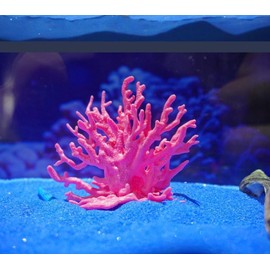 Resin Coral Reef Decor Artificial Aquarium Plants Landscape Aquarium Coral Ornament Fish Tank Accessories Decorations, Pink