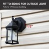 Yqwwda 2 Pack Vinyl Siding Light Mounting Block, 1/2 Inch