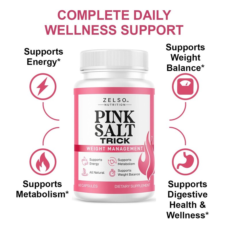 (2 Pack) Pink Salt Weight Trick Capsules - New Pink