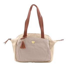 LuckyLy Bolsa De Hombro Mujer Bandolera Bolso Dama Grande Luckyly Color Beige Crossbody