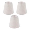 3PCS Linen Cloth Lamp Shade E14 Meson Lampshade for Candle