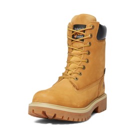 Timberland PRO Men's Direct Attach 8 Inch Steel Safety Toe Insulated Waterproof Industrial Work Boot, Wheat-2024 New, 8 W