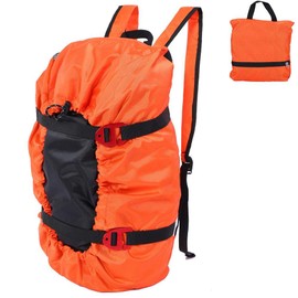 VGEBY1 Climbing Rope Bag Waterproof Foldable Climbing Gear Carry Bag Climbing Rope Sports Bag Tool Bag Sturdy Backpack, orange, Modern