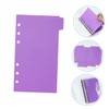 STOBOK 6 Ring Binder Tab Dividers A6 Notebook Separators Pp