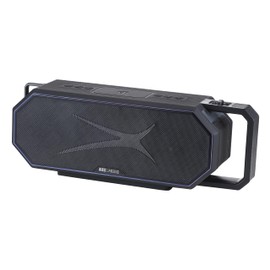 Altec Lansing Waterproof Bluetooth Speaker HYDRASHOCK 2.0 Series, 24W Output, IP67 Waterproof, Floats in Water, 20H Playtime, Party Sync, RGB Led Lights, Qi Charging, Voice Assistant