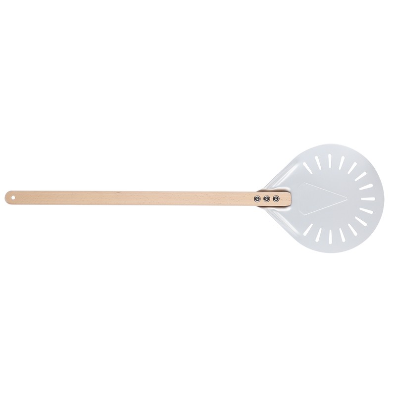 Pizza Shovel with 60cm Removable Wood Handle NonSlip Round Pizza