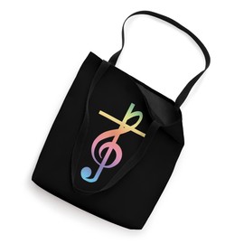 Christian Music Cross Tote Bag