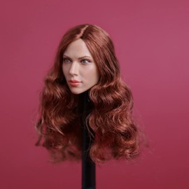 OBEST Tbleague 1/6 Scale Female Headsculpt, Long Hair Head Carved for 12inch PH TBL Action Figure Body Collection Toy (GC002-A)